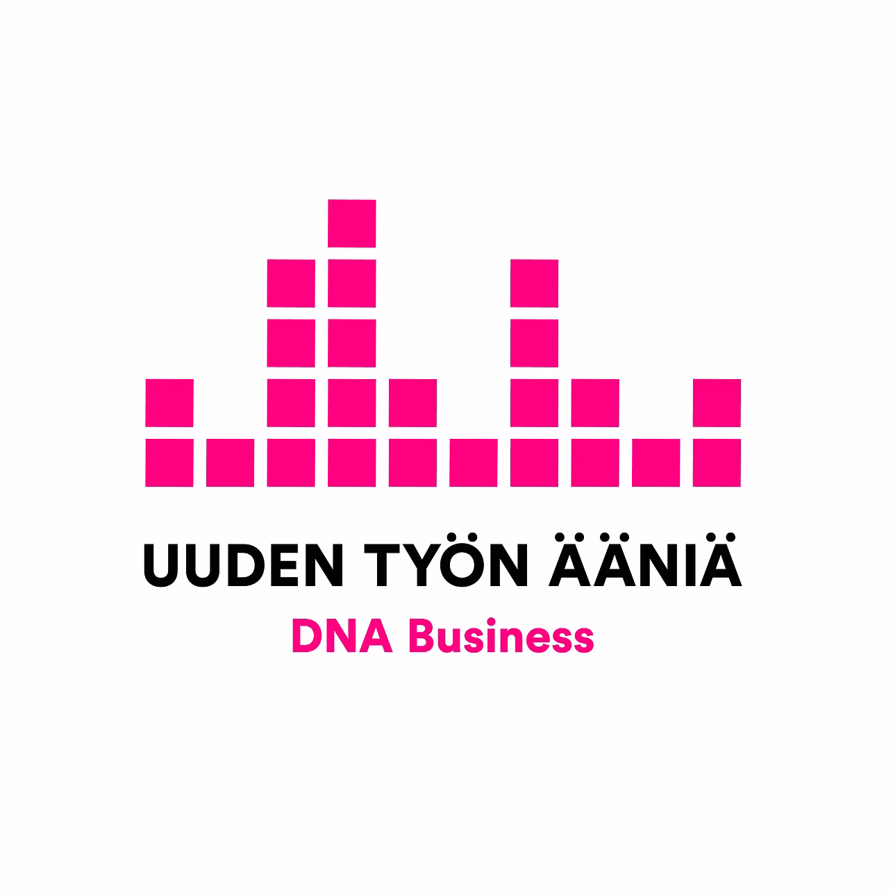 DNA podcast logo for Uuden työn ääniä series